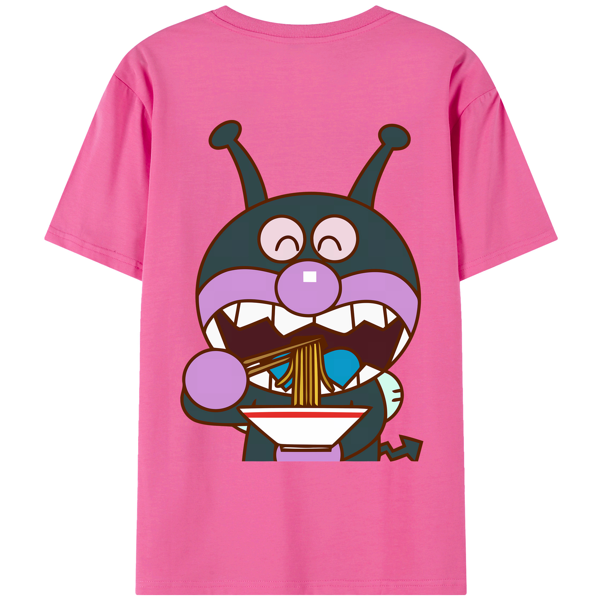 （画像用） アンパンマン Anpanman レディース半袖Tシャツ(バックプリント)